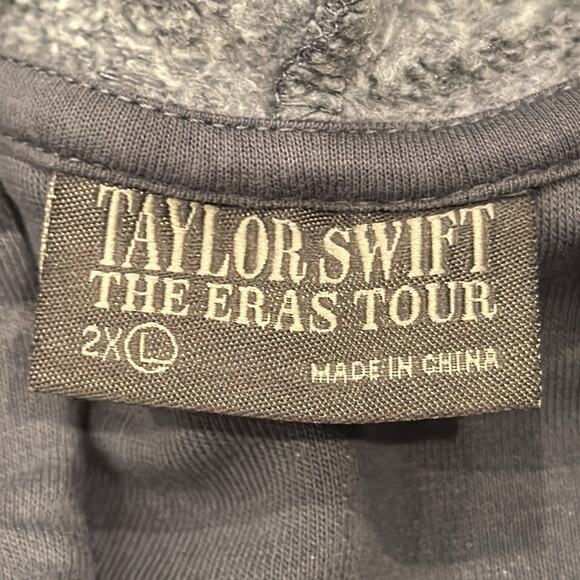 Taylor Swift The Eras Tour 2023 Hoodie Unisex Blueish Gray Size 2XL - Picture 7 of 8
